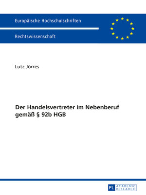 cover image of Der Handelsvertreter im Nebenberuf gemaeß § 92b HGB